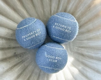 Good Boy Pack - 3 Tennis Balls | Classic Collection - Cute Pet Toys, Play & Fetch