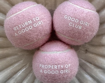 Good Girl Pack - 3 Tennis Balls | Classic Collection - Cute Pet Toys, Play & Fetch