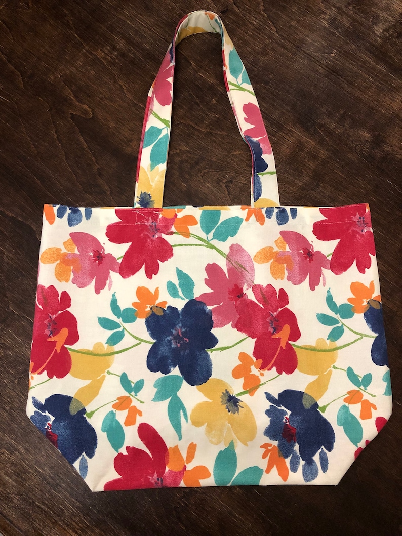 Reusable Grocery Bag Easy Sewing Tutorial | Grocery Shopping Bag | Cute ...