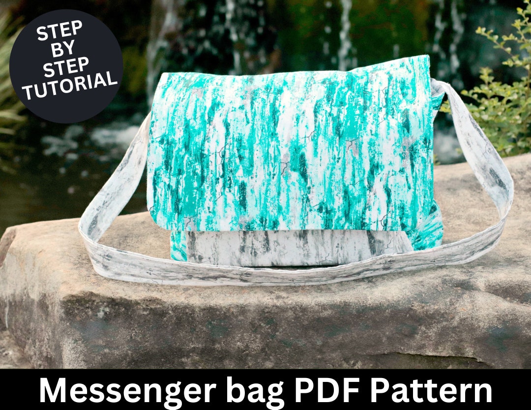 Messenger Bag Sewing Pattern & Sewing Tutorial Messenger Bag Pattern