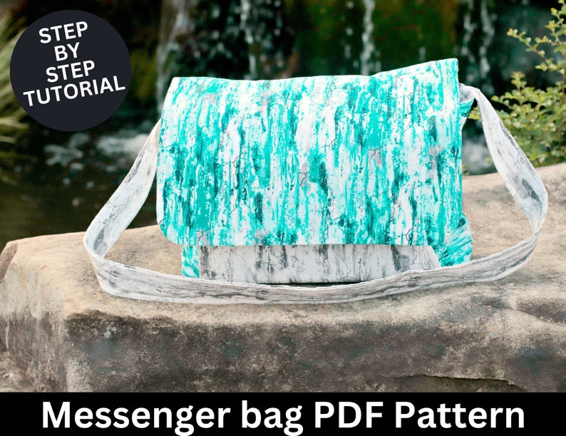 Messenger Bag Sewing Pattern & Sewing Tutorial Messenger Bag Etsy