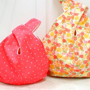 Japanese Knot Bag Sewing Pattern & Sewing Tutorial | Knot Bag Pattern | Knot Bag | Bag Pattern | Sewing Pattern | Reversible Bag | Pattern image 8