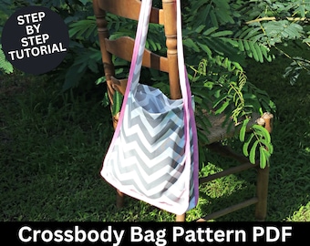 Crossbody Bag Sewing Pattern | Crossbody Bag Pattern | Cross body Bag | Bag Pattern | PDF Sewing Pattern | Bag Sewing Pattern | Tote Bag