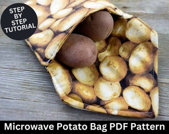 Microwave Potato Bag Sewing Pattern & Sewing Tutorial | Potato Bag Pattern | Potato Bag | PDF Sewing Pattern | Sewing Pattern