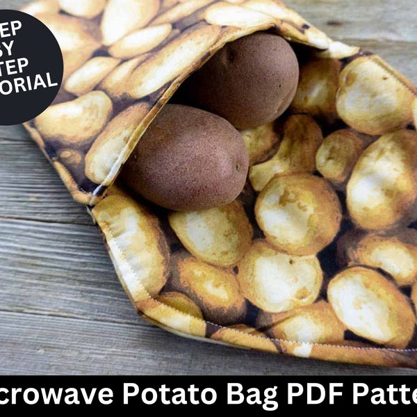 Microwave Potato Bag Sewing Pattern & Sewing Tutorial | Potato Bag Pattern | Potato Bag | PDF Sewing Pattern | Sewing Pattern