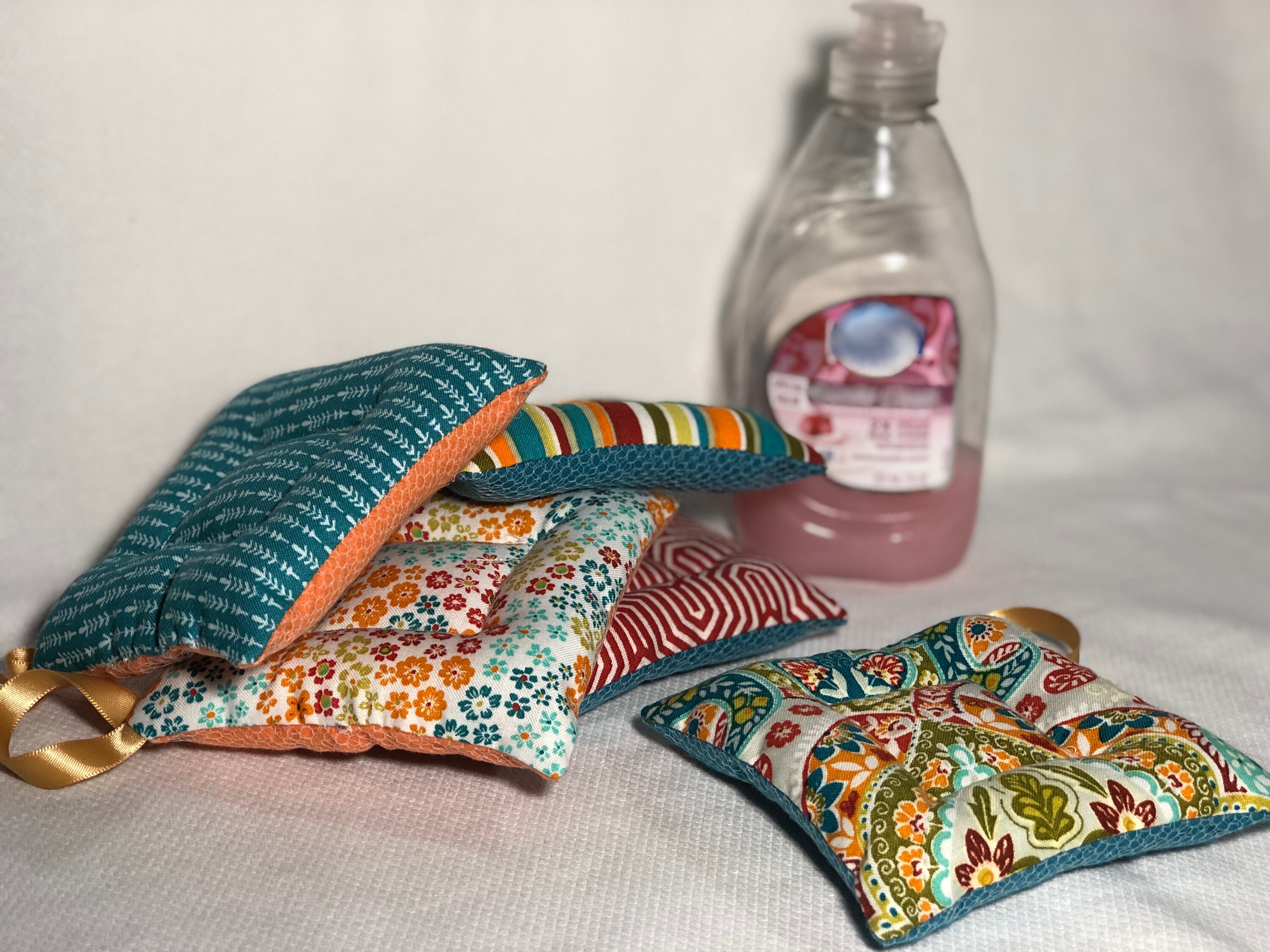 Reusable Sponge Easy Sewing Tutorial Kitchen Sponge Etsy