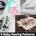 Baby Sewing Patterns | Burp Cloth | Baby Bib | Tag Blanket | Minky ...