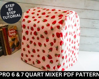 KitchenAid Professional Stand Mixer Cover Patron de couture | Modèle de couverture de batteur sur socle | Couvercle du mélangeur KitchenAid Pro | Patron de couture PDF