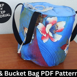 Bucket Bag Sewing Pattern & Sewing Tutorial | Bucket Bag Pattern | Bucket Bag | Bag Pattern | PDF Sewing Pattern | Sewing Pattern