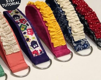 Keychain Wristlet Sewing Pattern & Sewing Tutorial | Wristlet Pattern | Key Chain | Key Chain Pattern | PDF Sewing Pattern | Sewing Pattern