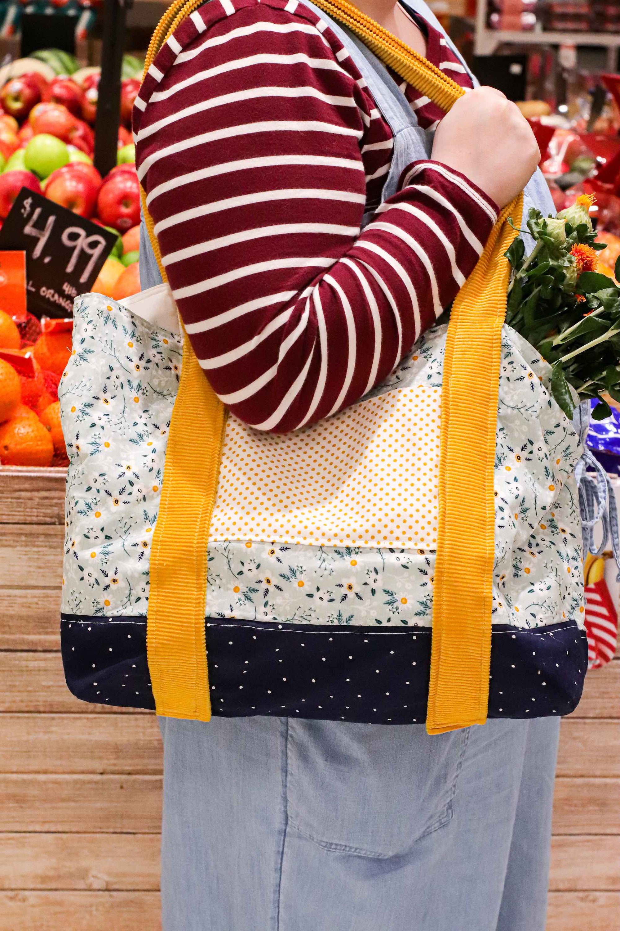 Farmers Market Tote Bag Pattern Farmers Market Bag Cute Etsy