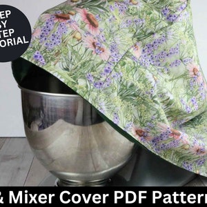 Fanhan Kitchen Aid Mixer Cover Compatible with 6-8 Quarts Kitchen Aid/Hamilton  Stand Mixer,Kitchen Aid Mixer Covers For Stand Mixer With Floral Print Mixer  Cover 