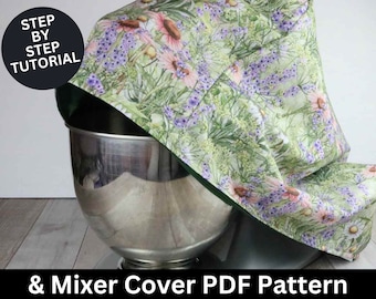 KitchenAid Mixer Cover Sewing Pattern & Sewing Tutorial | Mixer Cover Pattern | KitchenAid Stand Mixer Cover | Sewing Pattern | Dust Cover