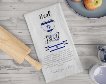 Heal Israel Tea Towel