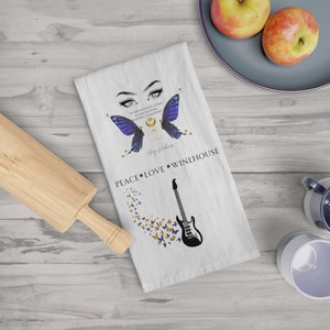 Amy Winehouse Tea Towel