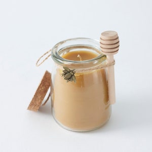 Watermelon Lemonade Scented Beeswax Beeswax Honey Pot Jar Candle 6oz