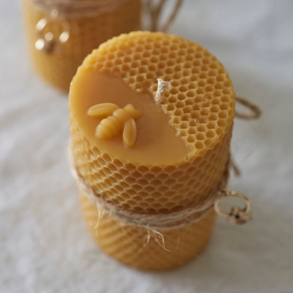 BEESWAX PILLAR CANDLE