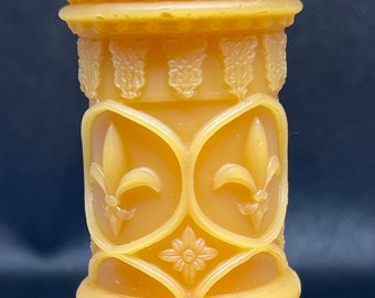 Beeswax Pillar VICTORIAN PILLAR Narrow Beeswax Candle