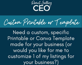 Custom Canva Template, Custom Printable Design, Custom Social Media Images, Custom Flyer, Custom Printables, Customized DSCEO Listing