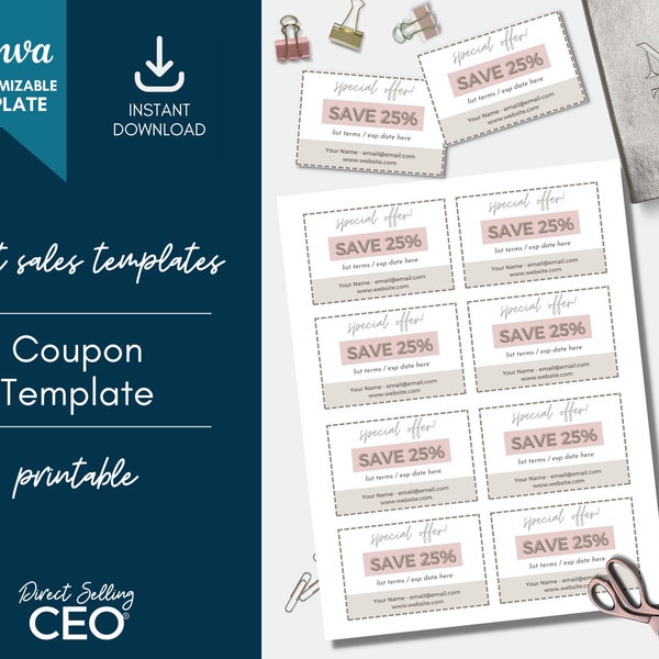 Direct Sales Editable Printable Bookmark Template, Canva Bookmark ...