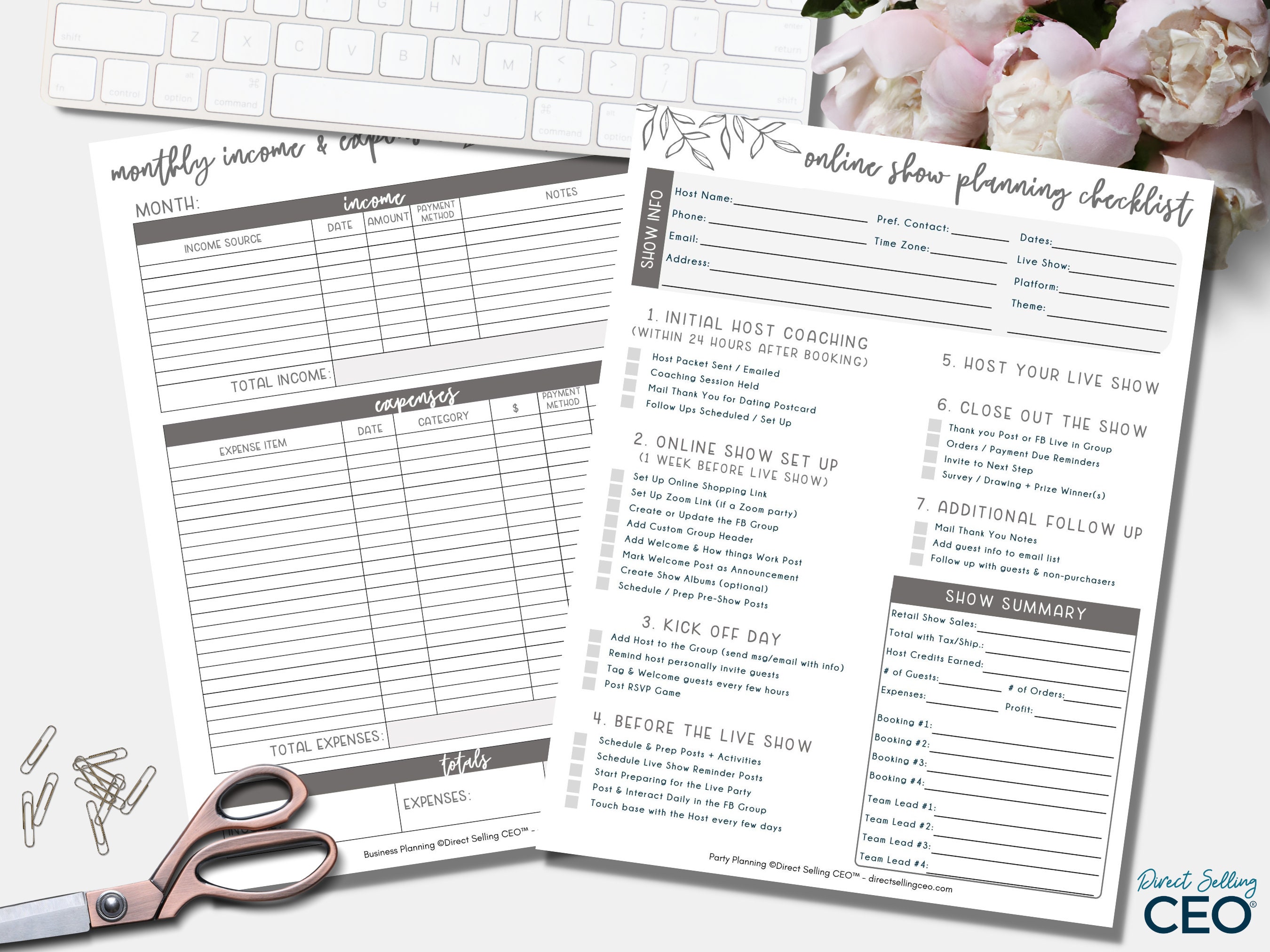 Direct Sales Printable Planner, Direct Sales Planner, Direct Sales ...