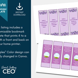 Direct Sales Editable Printable Bookmark Template, Canva Bookmark ...