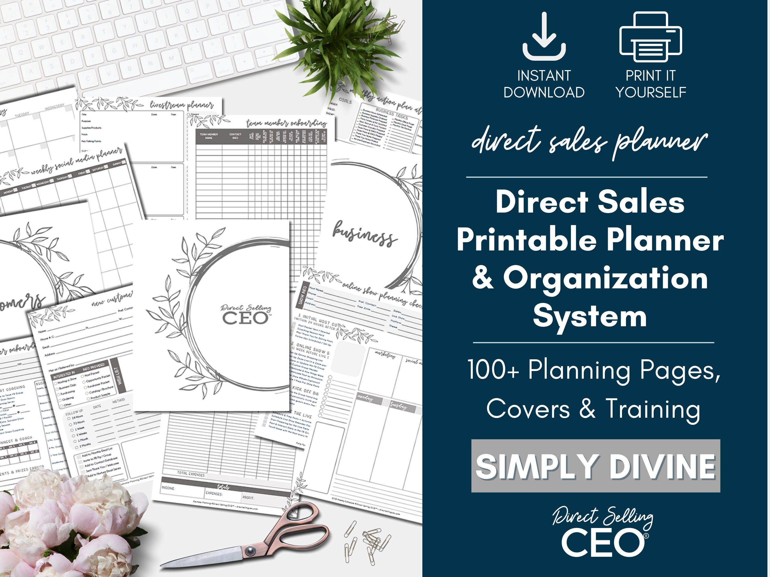 Direct Sales Printable Planner Direct Sales Planner Direct - Etsy