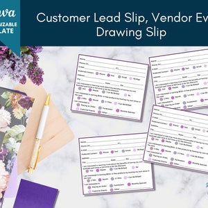Direct Sales Printable Customer Info Form, Event Survey Form Printable ...
