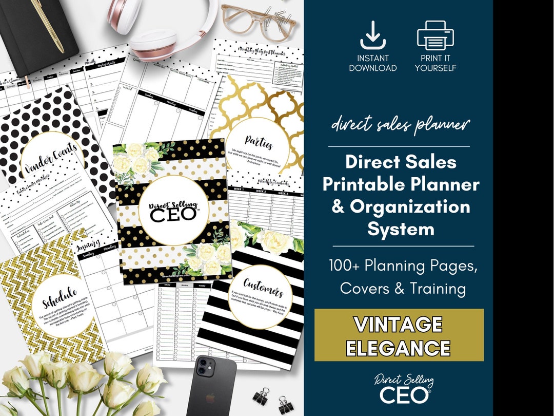 Direct Sales Printable Planner, Direct Sales Calendar, Social Seller ...