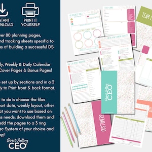 Direct Sales Printable Planner, Direct Sales Planner, Direct Sales ...