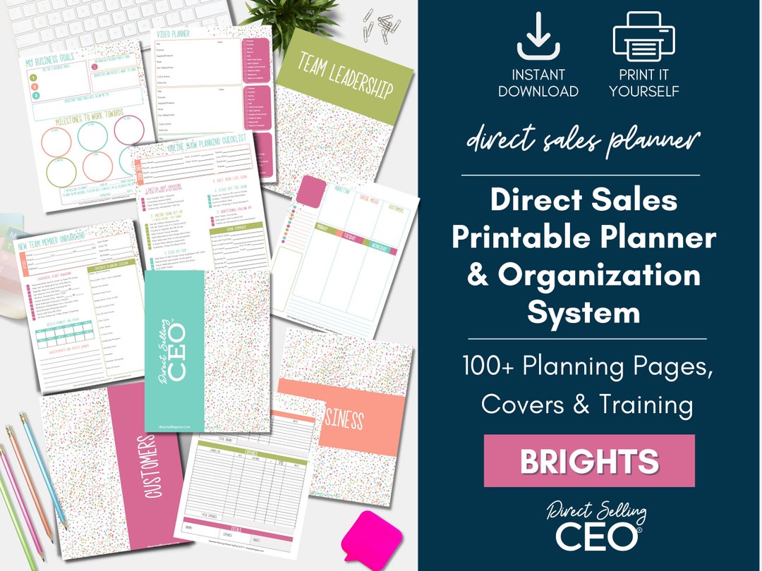Direct Sales Printable Planner, Direct Sales Planner, Direct Sales ...