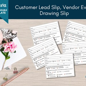 Direct Sales Printable Customer Info Form, Event Survey Form Printable ...