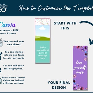 Direct Sales Editable Printable Bookmark Template, Canva Bookmark ...