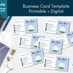 Direct Sales Business Card Canva Template, Editable Business Card ...