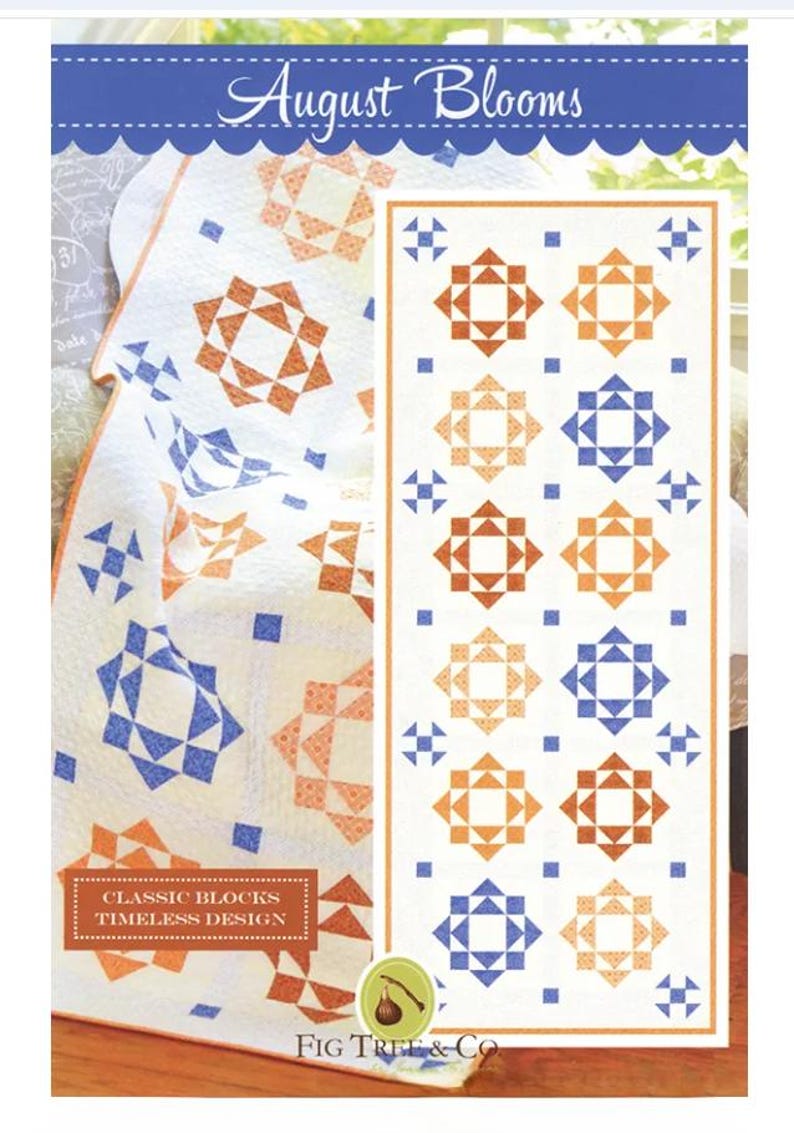 August Blooms Runner Pattern - Fig Tree Quilts - Etsy