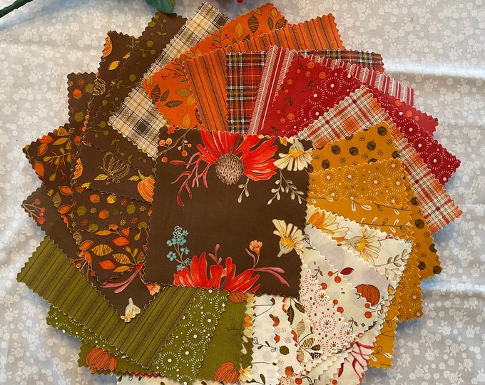 Adel in Autumn Charm Pack 42/pkg. by Sandy Garvais for Riley Blake ...