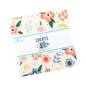 Let&#39;s Create Charm Pack 42/pkg. - Echo Park- Riley Blake Designs
