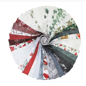 Silver Jingle Pops Jelly Roll 40/pkg. by Hoffman Fabrics