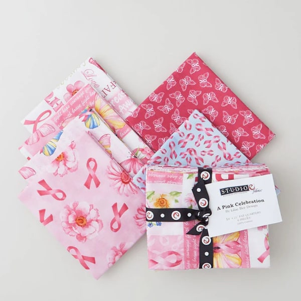 A Pink Collection Fat Quarter Bundle 6/pkg. by Studio E