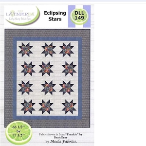Eclipsing Stars Quilt Pattern - Lavender Lime Designs