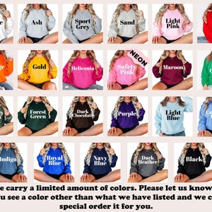 Embroidered Kansas City Skyline Sweatshirt: Unisex Crewneck image 7