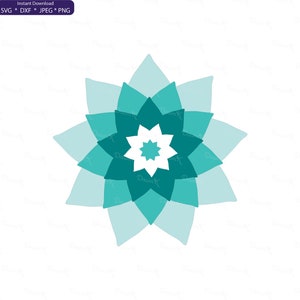 Teal Dahlia Svg, Teal Dahlia Png, Teal Dahlia Clip Art, Dahlia Wall Art ...