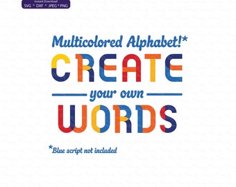 alphabet svg, alphabet clip art, sublimation alphabet, font bundle svg, color clip art, multicolored svg, letter bundle svg, sublimation