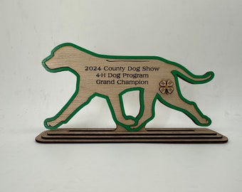 Ridgeback Dog Show Award: Personalized Livestock Trophy