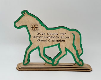 Custom Horse Show Award: Livestock Expo 4-H Trophy