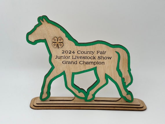 Custom Horse Show Award: Livestock Expo 4-H Trophy