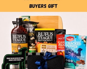 Market Lamb Buyer Gift, 4H Thank You, Open Class Livestock Auction, Show Lamb Basket