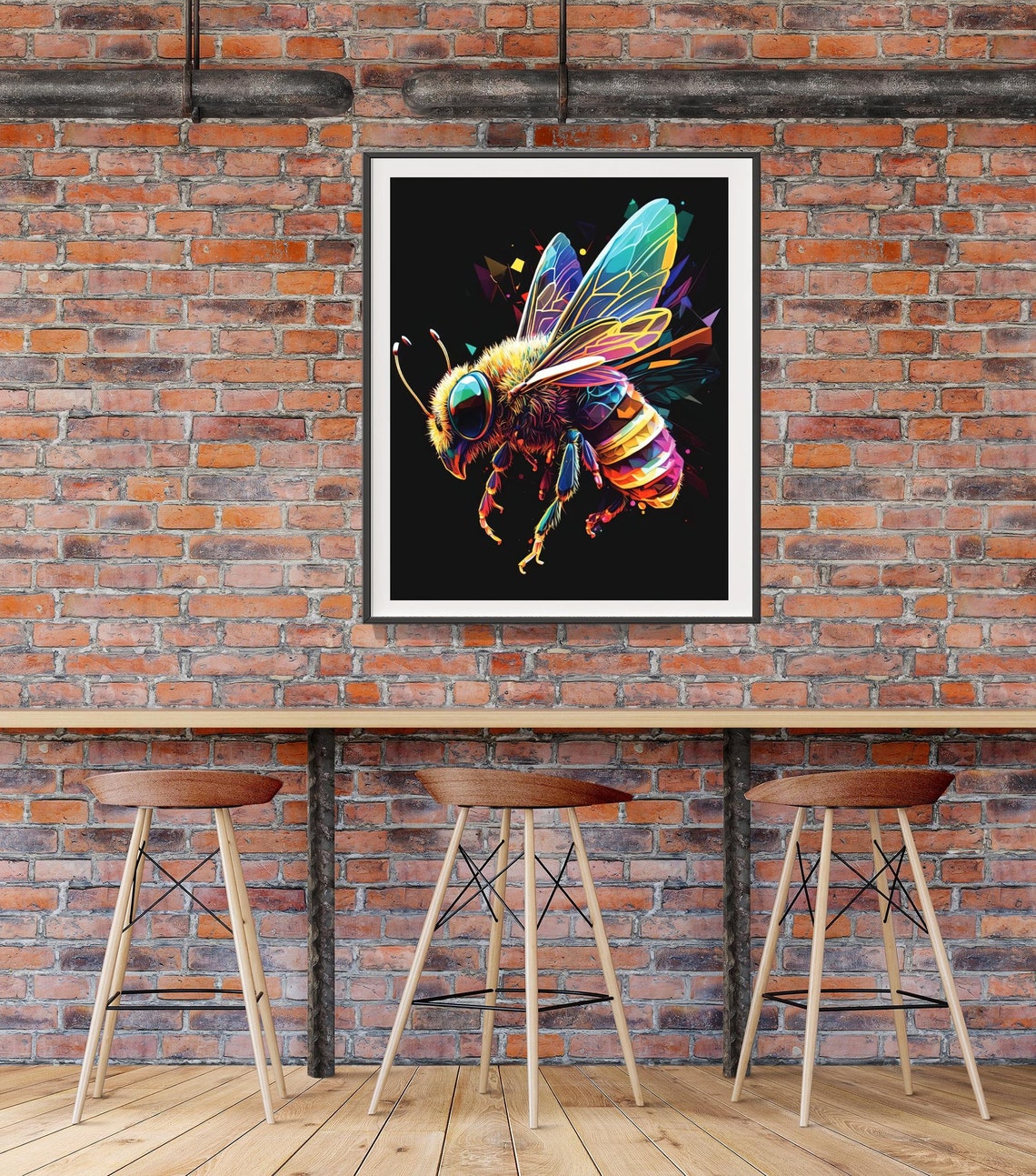 Bee Printable Wall Art Office Wall Art Honey Bee Art Etsy