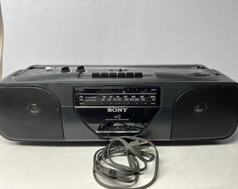 Sony CFS-201 Radio AM/FM Vintage Boombox Working