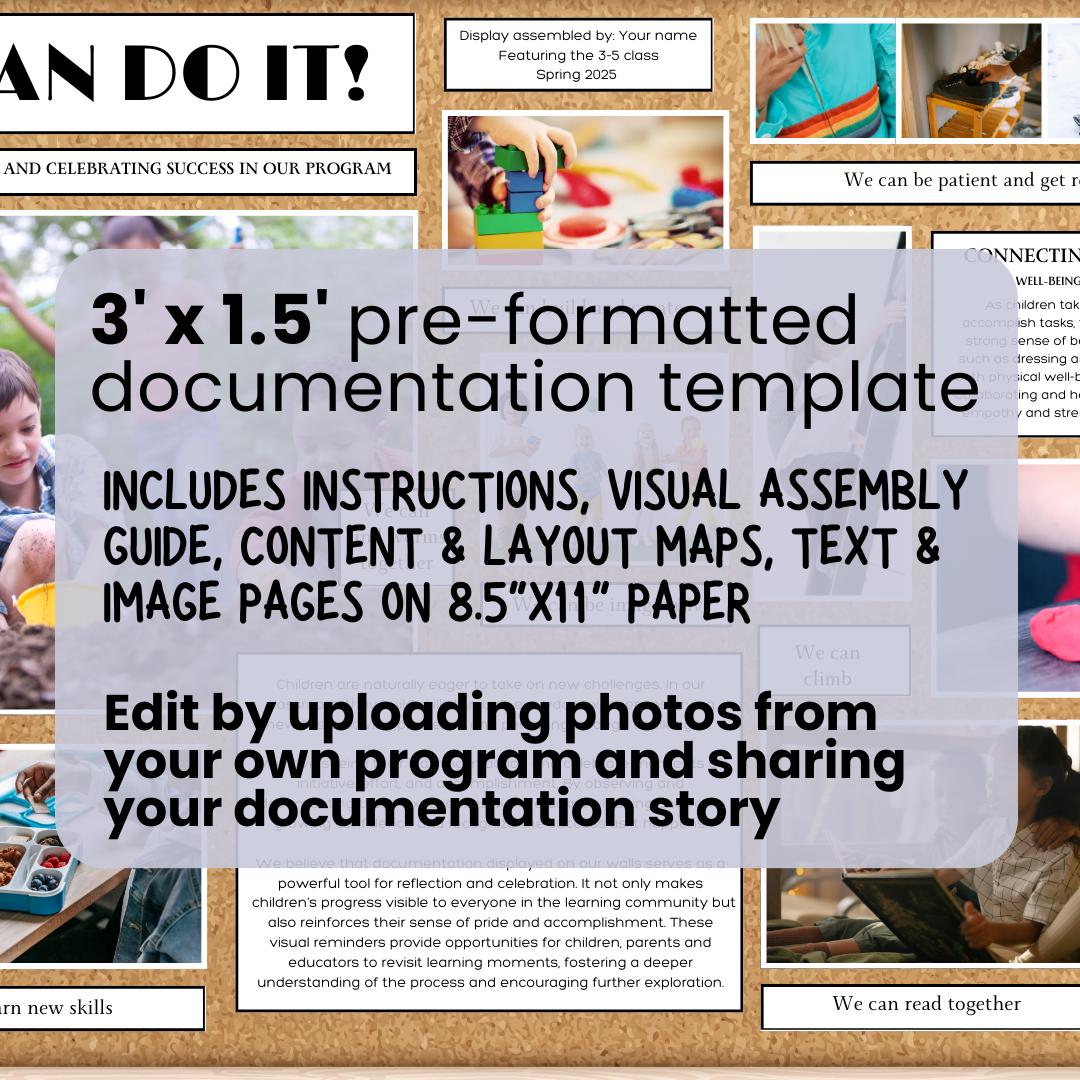 ECE Classroom Documentation Wall Display | Reggio Inspired Canva ...